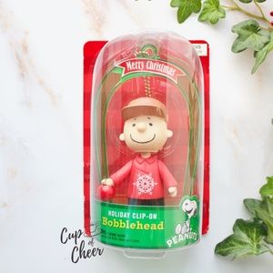 ✨2/$15 🎄Peanuts Charlie Brown Clip-On Bobblehead